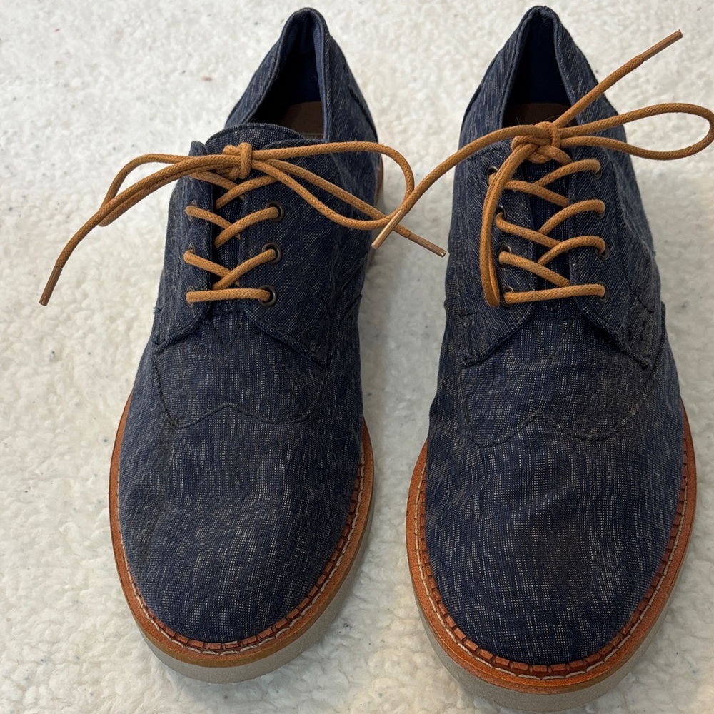 Toms Men's Navy Lace-Up Oxfords